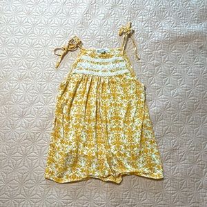 Wall Flower Yellow Print Tie Tanktop